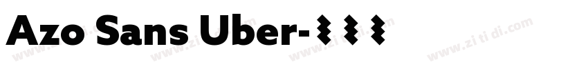 Azo Sans Uber字体转换